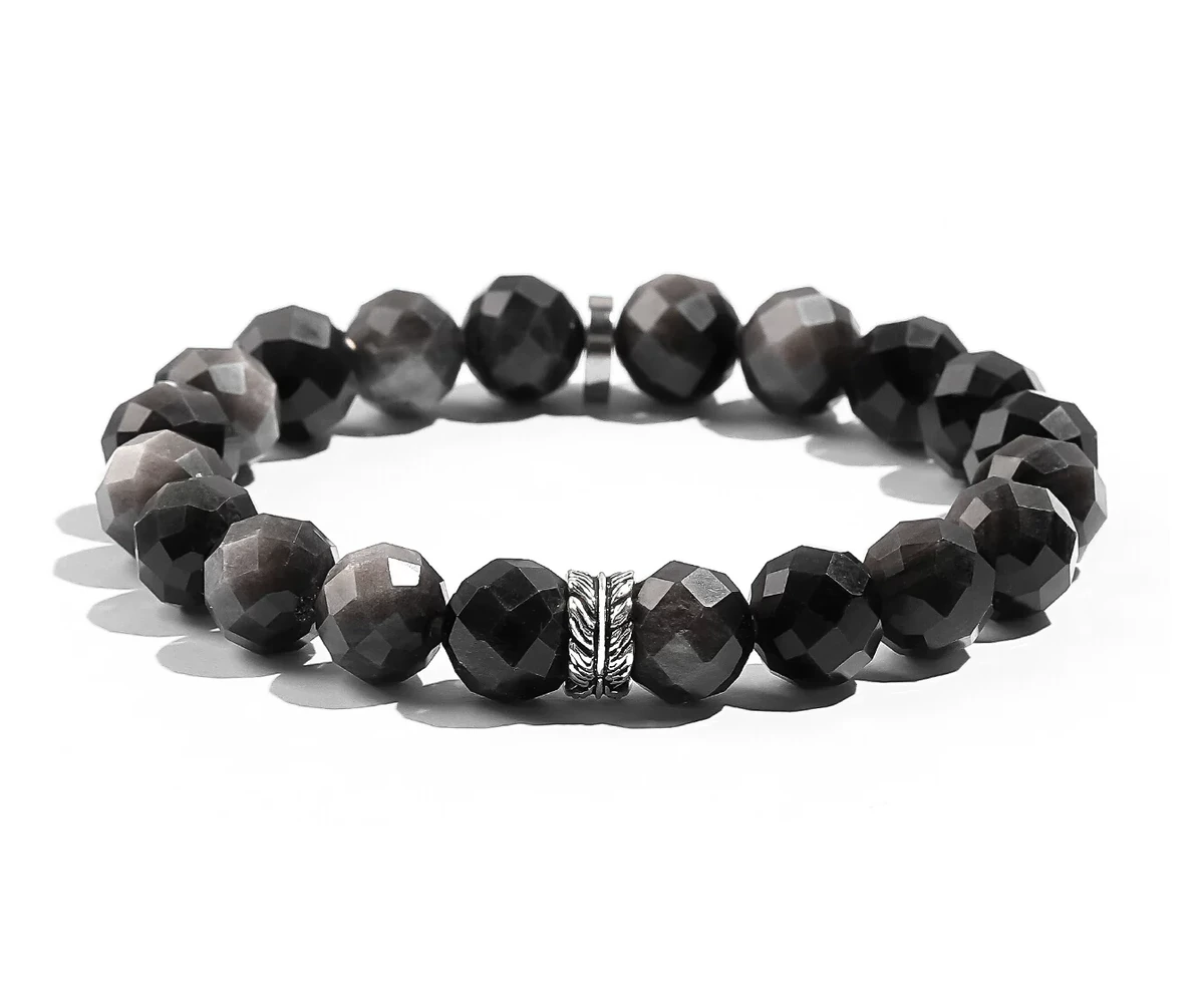Silver Obsidian Bracelet — Product view